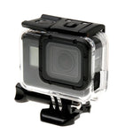 GoPro HERO6/5용 스켈레톤 하우징 보호 케이스 + 버클 기본 마운트 & 나사가 포함된 속이 빈 백 커버, 렌즈 분해 불필요, 속이 빈 백 커버