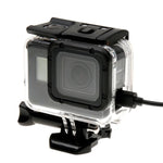 GoPro HERO6/5용 스켈레톤 하우징 보호 케이스 + 버클 기본 마운트 & 나사가 포함된 속이 빈 백 커버, 렌즈 분해 불필요, 속이 빈 백 커버