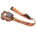 GoPro HERO7 Black /6 /5용 PU 가죽 하우징 케이스 목 스트랩 및 버튼 포함, PU 가죽 (브라운), PU 가죽 (커피), PU 가죽 (블랙)