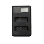 Xiaoyi 4K 스포츠 카메라용 USB 케이블이 포함된 LCD 화면 듀얼 배터리 충전기, 충전 용량 표시(XM47), LCD 화면 배터리 충전기