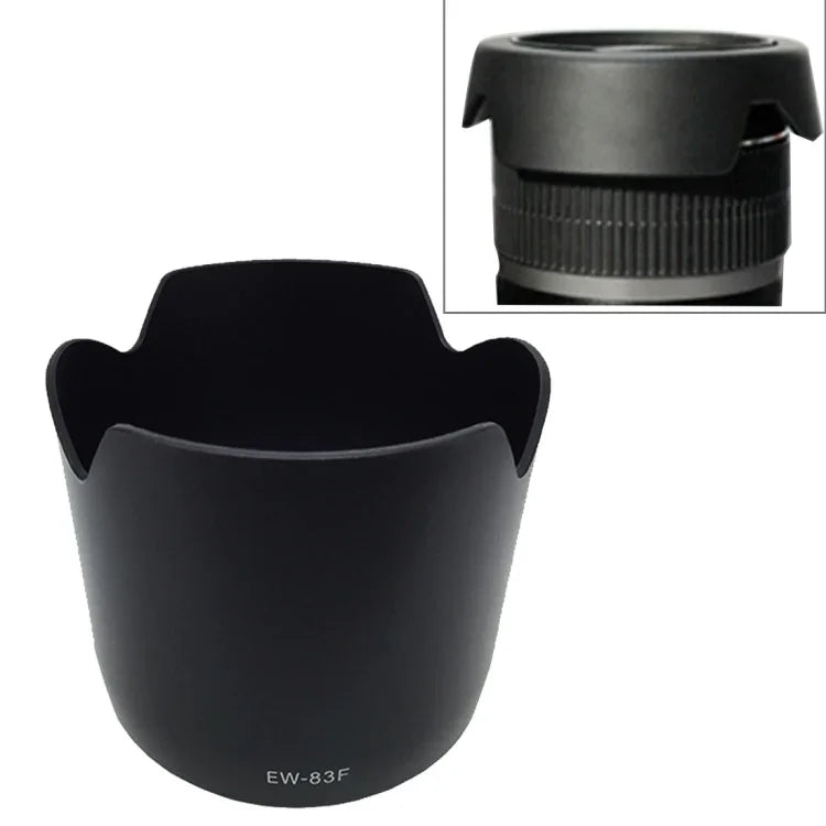 캐논 카메라 EF 24-70mm f/2.8L USM I 렌즈용 EW-83F 렌즈 후드 쉐이드, EW-83F