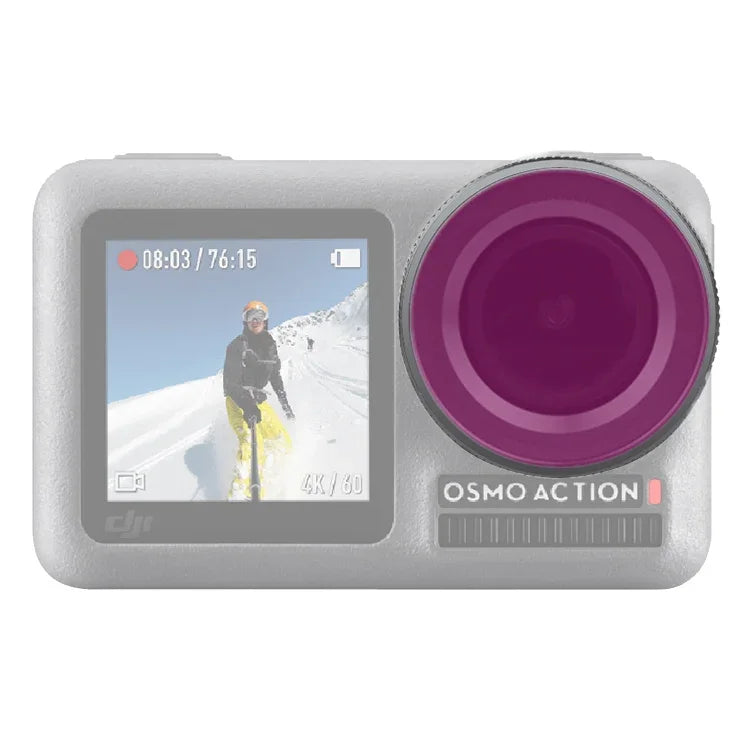 DJI OSMO ACTION용 Sunnylife OA-FI179 다이빙 렌즈 필터, OA-FI179, 퍼플