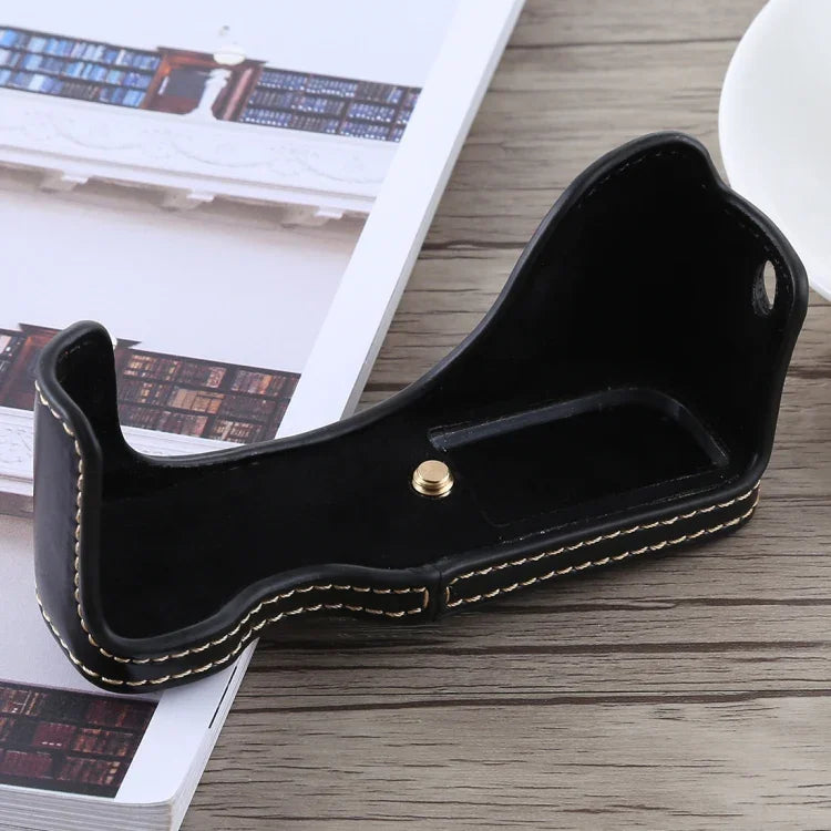 캐논 G7 X Mark II용 1/4 inch 나사 PU 가죽 카메라 하프 케이스 베이스, 캐논 G7X2용
