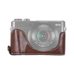 캐논 G7 X Mark II용 1/4 inch 나사 PU 가죽 카메라 하프 케이스 베이스, 캐논 G7X2용