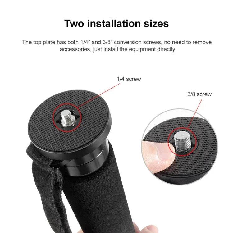 BEXIN P336C 카메라 카본 파이버 모노포드 여행 라이브 셀피 브래킷 홀더, P336C
