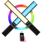 LUXCeO P6 RGB 컬러풀 사진용 LED 스틱 비디오 라이트 핸드헬드 앱 제어 풀 컬러 LED 보조광, P6