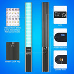 LUXCeO P6 RGB 컬러풀 사진용 LED 스틱 비디오 라이트 핸드헬드 앱 제어 풀 컬러 LED 보조광, P6