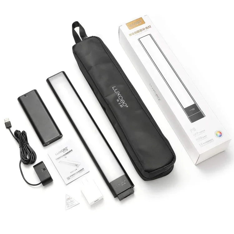 LUXCeO P6 RGB 컬러풀 사진용 LED 스틱 비디오 라이트 핸드헬드 앱 제어 풀 컬러 LED 보조광, P6