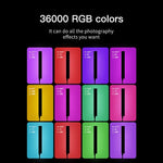 LUXCeO P6 RGB 컬러풀 사진용 LED 스틱 비디오 라이트 핸드헬드 앱 제어 풀 컬러 LED 보조광, P6