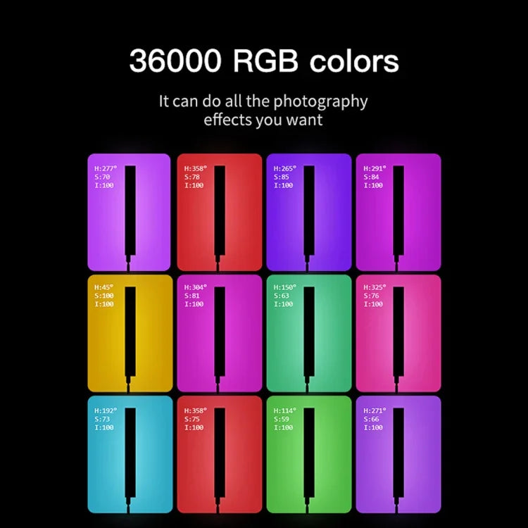 LUXCeO P6 RGB 컬러풀 사진용 LED 스틱 비디오 라이트 핸드헬드 앱 제어 풀 컬러 LED 보조광, P6