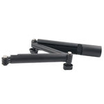 GoPro, Insta360, DJI 및 기타 액션 카메라용 3방향 모노포드 + 매직 마운트 셀피 스틱, 길이: 24.5-63cm, 길이: 24.5-63cm(블랙)