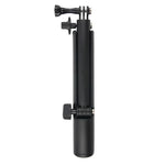 GoPro, Insta360, DJI 및 기타 액션 카메라용 3방향 모노포드 + 매직 마운트 셀피 스틱, 길이: 24.5-63cm, 길이: 24.5-63cm(블랙)