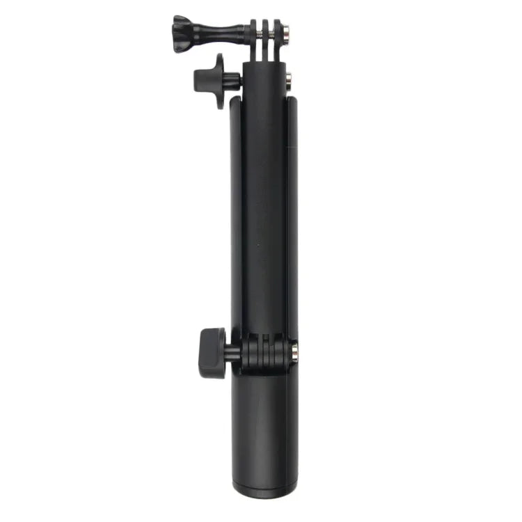 GoPro, Insta360, DJI 및 기타 액션 카메라용 3방향 모노포드 + 매직 마운트 셀피 스틱, 길이: 24.5-63cm, 길이: 24.5-63cm(블랙)