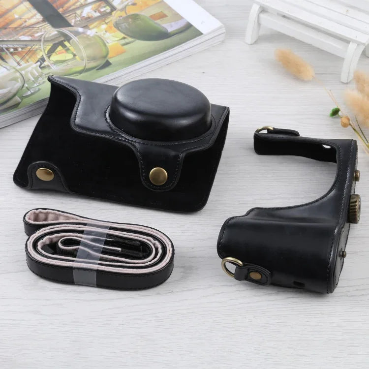삼성 갤럭시 카메라 EK-GC100 / EK-GC110 / EK-GC200용 스트랩 포함 전신 PU 가죽 카메라 케이스 가방, 삼성 갤럭시 카메라 EK-GC200용, 삼성 갤럭시 카메라 EK-GC100용