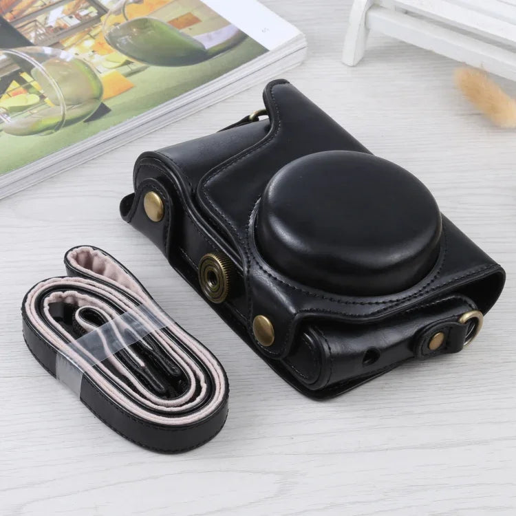 삼성 갤럭시 카메라 EK-GC100 / EK-GC110 / EK-GC200용 스트랩 포함 전신 PU 가죽 카메라 케이스 가방, 삼성 갤럭시 카메라 EK-GC200용, 삼성 갤럭시 카메라 EK-GC100용