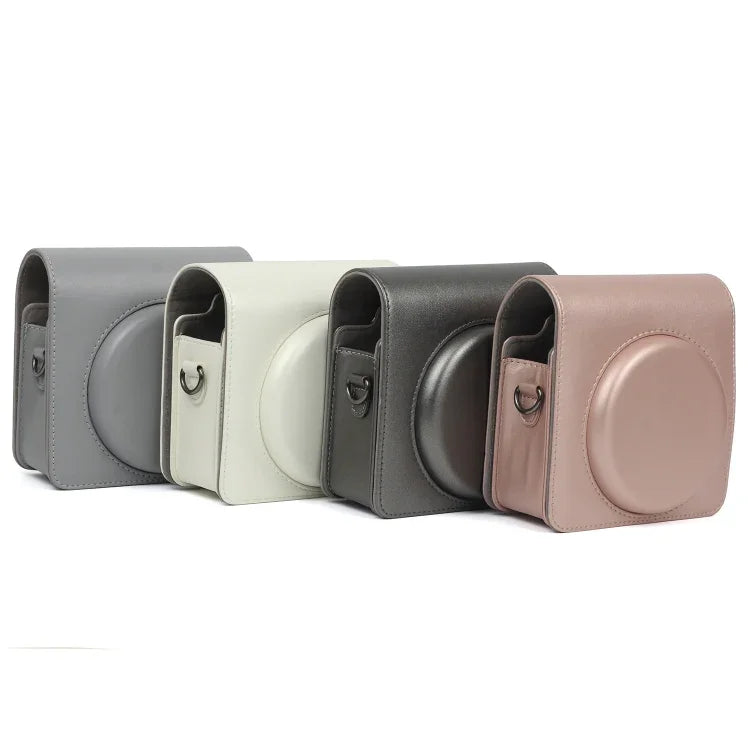 FUJIFILM Instax SQUARE SQ6 카메라용 진주 광택 PU 가죽 케이스 가방, 조절 가능한 숄더 스트랩 포함, SQ6