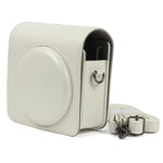 FUJIFILM Instax SQUARE SQ6 카메라용 진주 광택 PU 가죽 케이스 가방, 조절 가능한 숄더 스트랩 포함, SQ6