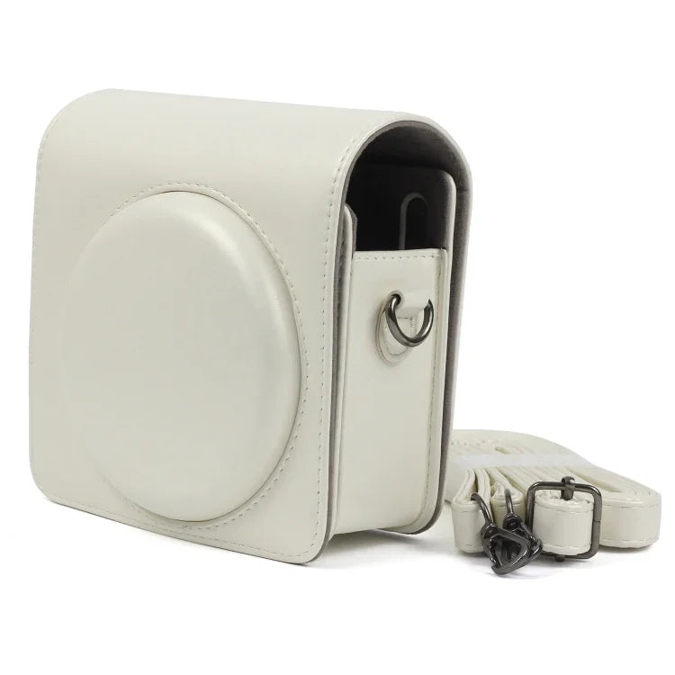 FUJIFILM Instax SQUARE SQ6 카메라용 진주 광택 PU 가죽 케이스 가방, 조절 가능한 숄더 스트랩 포함, SQ6