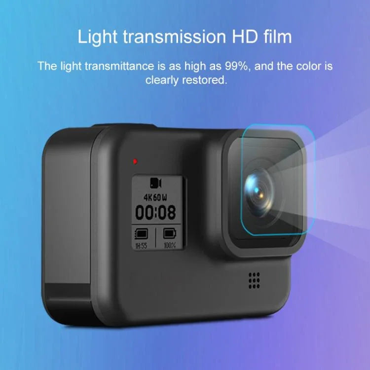 GoPro HERO8 Black 카메라 렌즈 HD 보호 필름 + LCD 디스플레이 HD 스크린 보호 필름