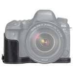 1/4인치 나사 PU 가죽 카메라 하프 케이스 베이스 Canon EOS 6D / 6D Mark II용, Canon 6D2용