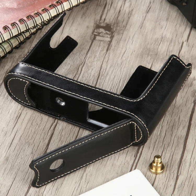 1/4인치 나사 PU 가죽 카메라 하프 케이스 베이스 Leica Q (Typ 116)용, Leica Q용