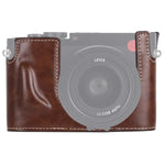 1/4인치 나사 PU 가죽 카메라 하프 케이스 베이스 Leica Q (Typ 116)용, Leica Q용