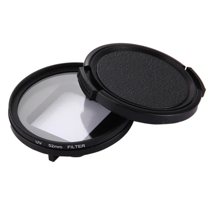 52mm 3-in-1 원형 UV 렌즈 필터 캡 포함 GoPro HERO7 Black/6/5용, 52mm UV 렌즈
