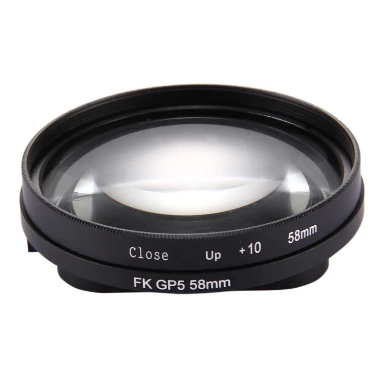 58mm 2-in-1 10배 클로즈업 렌즈 필터, GoPro HERO7 Black/6/5용, 58mm 클로즈업 렌즈