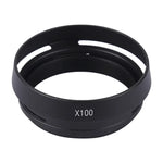 후지필름 X100용 49mm 금속 통풍 렌즈 후드, LA-49 X100 (검정), LA-49 X100 (은색)