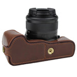 캐논 EOS M50 / M50 Mark II용 1/4인치 나사 PU 가죽 카메라 하프 케이스 베이스, 캐논 EOS M50용