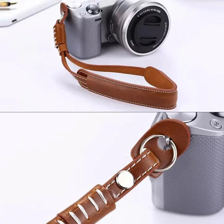 SLR / DSLR 카메라용 손목 스트랩 그립 PU 가죽 손 스트랩