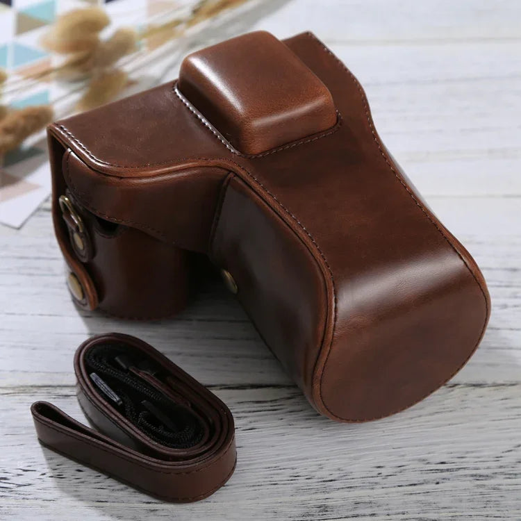 Samsung NX300용 풀 바디 카메라 PU 가죽 케이스 가방 스트랩 포함, Samsung NX300용