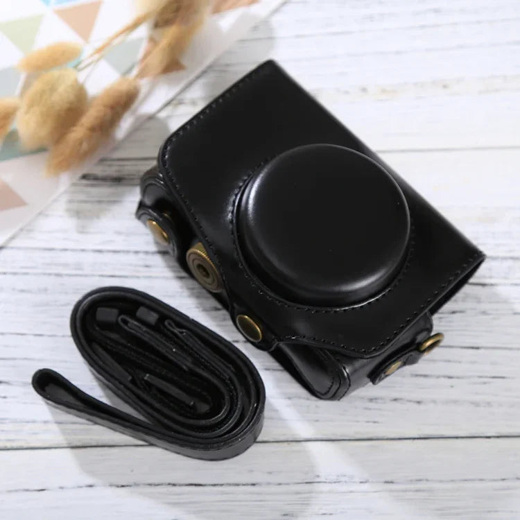 캐논 PowerShot SX730 HS / SX720 HS용 스트랩 포함 전신 카메라 PU 가죽 케이스 가방, SX730 HS용