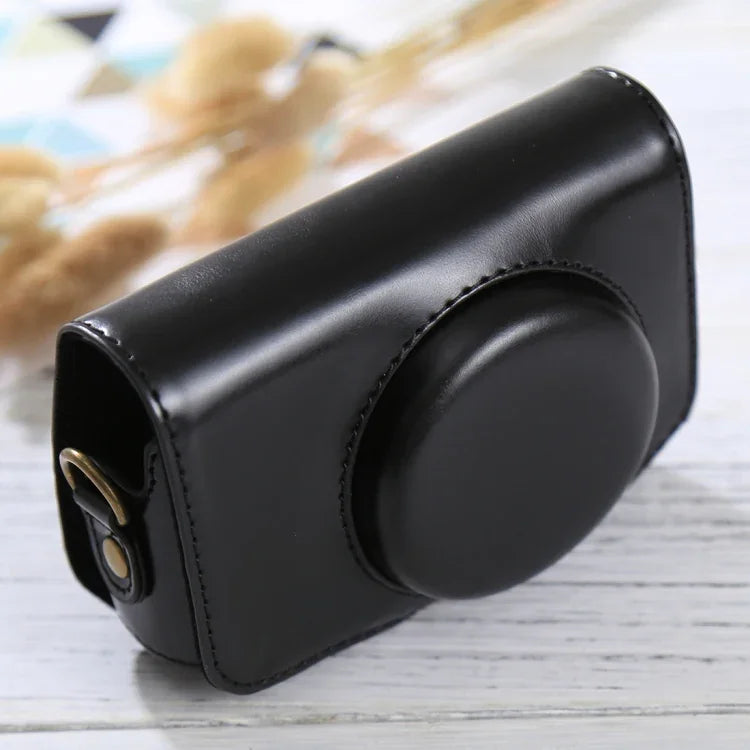 캐논 PowerShot SX730 HS / SX720 HS용 스트랩 포함 전신 카메라 PU 가죽 케이스 가방, SX730 HS용