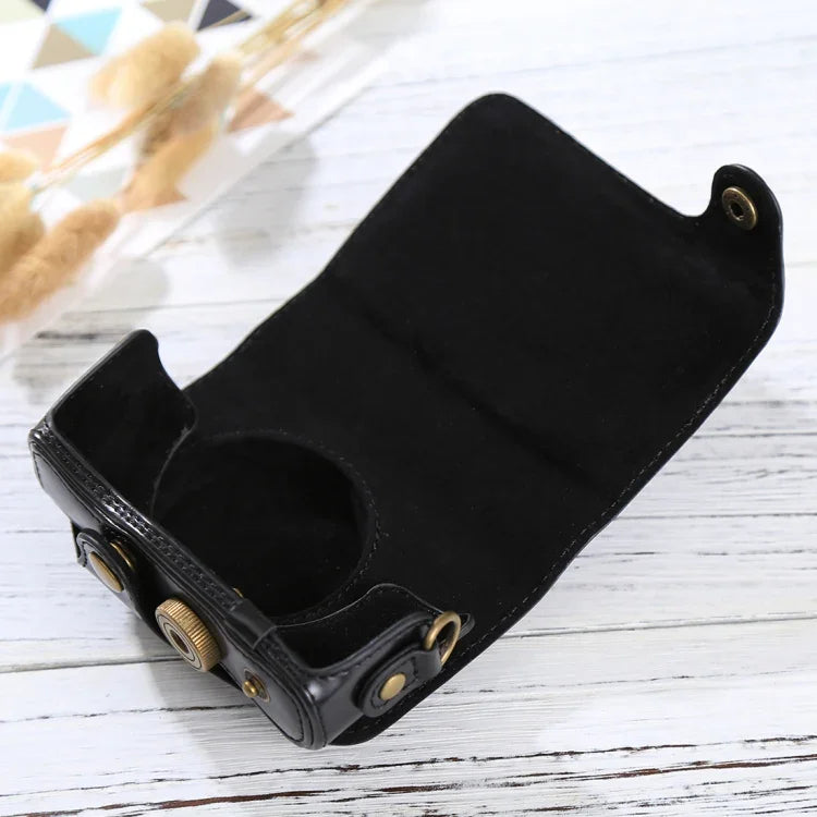 캐논 PowerShot SX730 HS / SX720 HS용 스트랩 포함 전신 카메라 PU 가죽 케이스 가방, SX730 HS용
