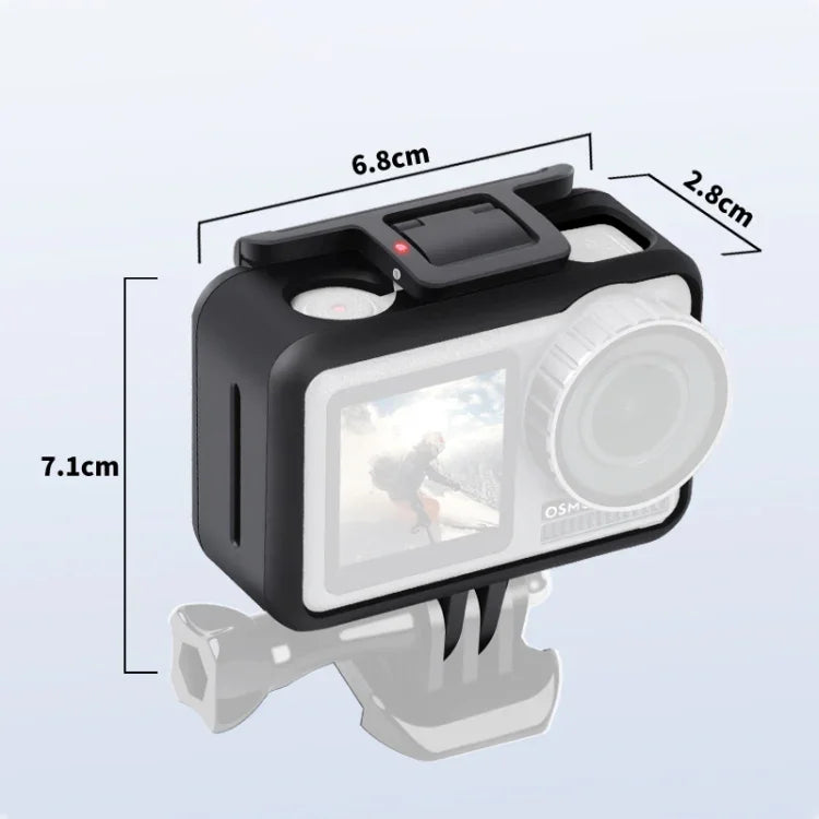 스포츠 카메라 PC+ABS 충격 방지 보호 케이스, DJI Osmo Action 1용, PC+ABS