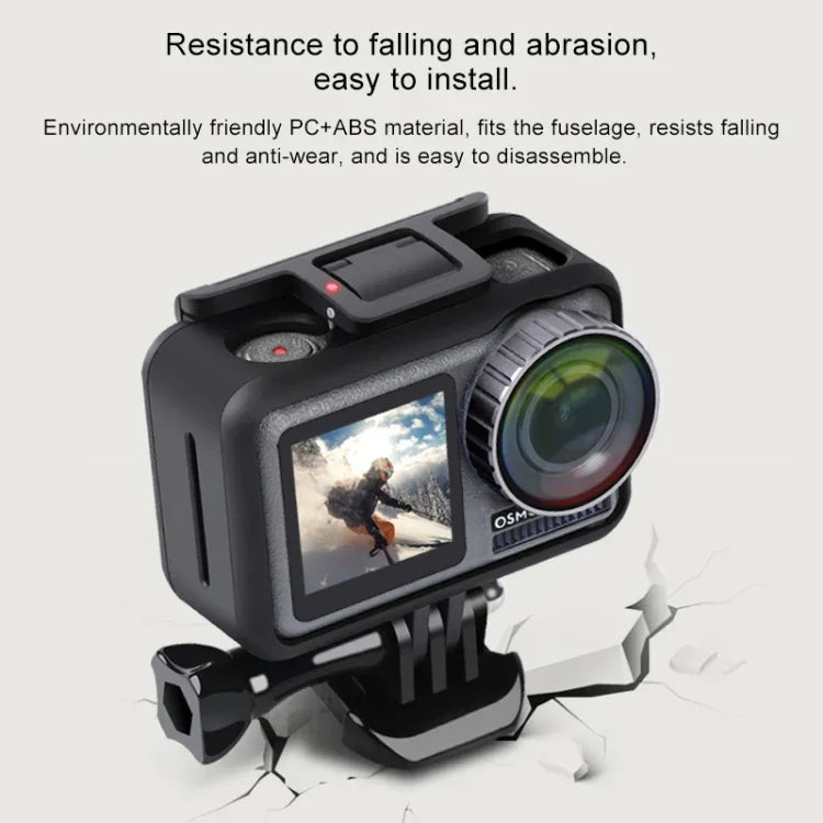 스포츠 카메라 PC+ABS 충격 방지 보호 케이스, DJI Osmo Action 1용, PC+ABS