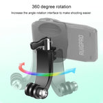 RUIGPRO 360도 회전 J형 백팩 Rec-마운트 클립 클램프 마운트 및 나사 GoPro HERO9 Black / HERO8 Black / HERO7 /6 /5, DJI Osmo Action, Xiaoyi 및 기타 액션 카메라용