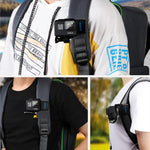 RUIGPRO 360도 회전 J형 백팩 Rec-마운트 클립 클램프 마운트 및 나사 GoPro HERO9 Black / HERO8 Black / HERO7 /6 /5, DJI Osmo Action, Xiaoyi 및 기타 액션 카메라용