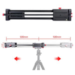 YELANGU YLG0109I 50cm / 100cm (삼각대 장착용) DSLR / SLR 카메라 / 비디오 카메라용 슬라이드 레일 트랙, 50cm / 100cm
