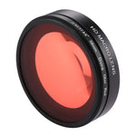 JSR 58mm 16배 매크로 렌즈 + 레드 다이빙 렌즈 필터 렌즈 커버 포함 + 렌즈 필터 링 어댑터 + 스트링 + 클리닝 천 GoPro HERO6 /5 다이브 하우징용, HERO6 /5용