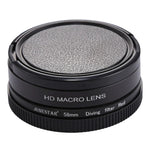 JSR 58mm 16배 매크로 렌즈 + 레드 다이빙 렌즈 필터 렌즈 커버 포함 + 렌즈 필터 링 어댑터 + 스트링 + 클리닝 천 GoPro HERO6 /5 다이브 하우징용, HERO6 /5용