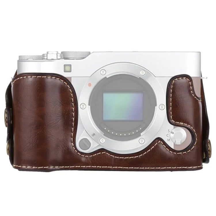 1/4인치 나사 PU 가죽 카메라 하프 케이스 베이스 FUJIFILM X-A3 / X-A10용, FUJIFILM XA3용