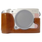 FUJIFILM X-A5 / X-A20용 1/4인치 나사 PU 가죽 카메라 하프 케이스 베이스, FUJIFILM XA5용