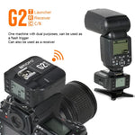 TRIOPO G2 무선 플래시 트리거 2.4G 수신/송신 듀얼 용도 TTL 고속 트리거, Canon 카메라용 G2