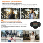 TRIOPO G2 무선 플래시 트리거 2.4G 수신/송신 듀얼 용도 TTL 고속 트리거, Canon 카메라용 G2