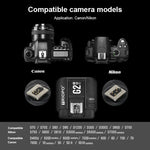 TRIOPO G2 무선 플래시 트리거 2.4G 수신/송신 듀얼 용도 TTL 고속 트리거, Canon 카메라용 G2