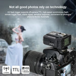 TRIOPO G2 무선 플래시 트리거 2.4G 수신/송신 듀얼 용도 TTL 고속 트리거, Canon 카메라용 G2