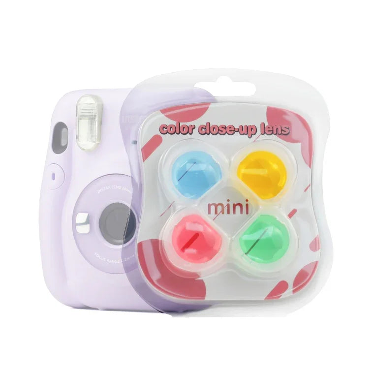 Fujifilm Instax mini 11용 젤리 4색 카메라 필터 4개 세트, FUJIFILM instax mini 11용 4-in-1