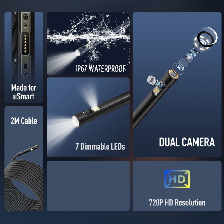 내시경 E2 IP67 방수 디지털 내시경, Ulefone Armor 9 / 9E / Power Armor 13 / 16 Pro / 18T / Armor Pad용, uSmart E2